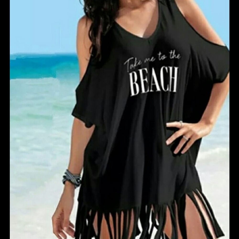 Summer Beach Bikini Cover Up Women White Off